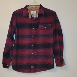 Legendary Whitetails Red and Black Flannel Shirt Woman's Lg.